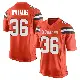 ＃36 Men's Trayveon Williams Orange Game Cleveland Browns Alternate Jersey