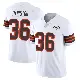 ＃36 Men's Troy Hairston White Limited Cleveland Browns Vapor 1946 Collection Alternate Jersey