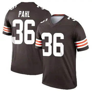 ＃36 Men's Wes Pahl Brown Legend Cleveland Browns Jersey