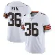 ＃36 Men's Wes Pahl White Limited Cleveland Browns Vapor Untouchable Jersey