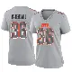 ＃36 Women's Jacob Kibodi Gray Game Cleveland Browns Atmosphere Fashion Jersey