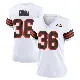 ＃36 Women's Jacob Kibodi White Game Cleveland Browns 1946 Collection Alternate Jersey