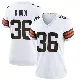 ＃36 Women's Jacob Kibodi White Game Cleveland Browns Jersey