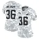 ＃36 Women's Trayveon Williams Arctic Camo Limited Cleveland Browns 2024 Salute to Service Jersey