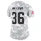 ＃36 Women's Trayveon Williams Arctic Camo Limited Cleveland Browns 2024 Salute to Service Jersey