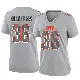 ＃36 Women's Trayveon Williams Gray Game Cleveland Browns Atmosphere Fashion Jersey