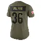 ＃36 Women's Trayveon Williams Olive Limited Cleveland Browns 2025 Salute to Service Jersey