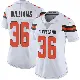 ＃36 Women's Trayveon Williams White Limited Cleveland Browns Vapor Untouchable Jersey