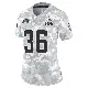 ＃36 Women's Troy Hairston Arctic Camo Limited Cleveland Browns 2024 Salute to Service Jersey