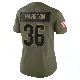 ＃36 Women's Troy Hairston Olive Limited Cleveland Browns 2025 Salute to Service Jersey