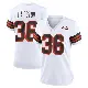 ＃36 Women's Troy Hairston White Game Cleveland Browns 1946 Collection Alternate Jersey