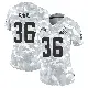 ＃36 Women's Wes Pahl Arctic Camo Limited Cleveland Browns 2024 Salute to Service Jersey