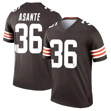 ＃36 Youth Eugene Asante Brown Legend Cleveland Browns Jersey