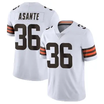 ＃36 Youth Eugene Asante White Limited Cleveland Browns Vapor Untouchable Jersey