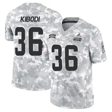 ＃36 Youth Jacob Kibodi Arctic Camo Limited Cleveland Browns 2024 Salute to Service Jersey