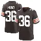 ＃36 Youth Jacob Kibodi Brown Game Cleveland Browns Team Color Jersey