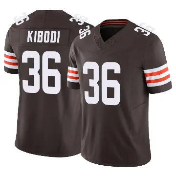 ＃36 Youth Jacob Kibodi Brown Limited Cleveland Browns Vapor F.U.S.E. Jersey