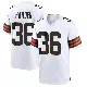 ＃36 Youth T.J. Harden White Game Cleveland Browns Jersey