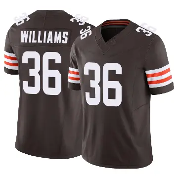 ＃36 Youth Trayveon Williams Brown Limited Cleveland Browns Vapor F.U.S.E. Jersey