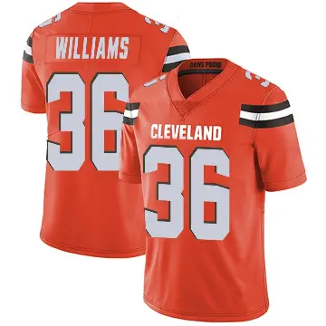 ＃36 Youth Trayveon Williams Orange Limited Cleveland Browns Alternate Vapor Untouchable Jersey