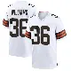 ＃36 Youth Trayveon Williams White Game Cleveland Browns Jersey