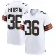＃36 Youth Troy Hairston White Game Cleveland Browns Jersey