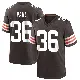 ＃36 Youth Wes Pahl Brown Game Cleveland Browns Team Color Jersey