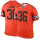＃36 Youth Wes Pahl Orange Legend Cleveland Browns Inverted Jersey