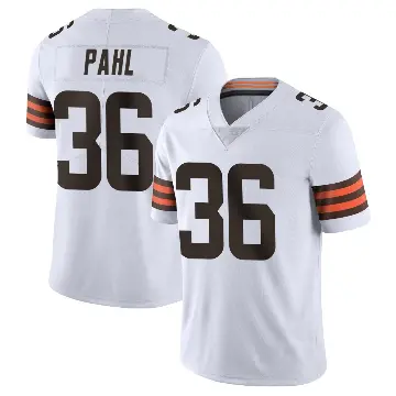 ＃36 Youth Wes Pahl White Limited Cleveland Browns Vapor Untouchable Jersey