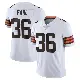 ＃36 Youth Wes Pahl White Limited Cleveland Browns Vapor Untouchable Jersey