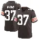 ＃37 Men's Damarri Mathis Brown Game Cleveland Browns Team Color Jersey