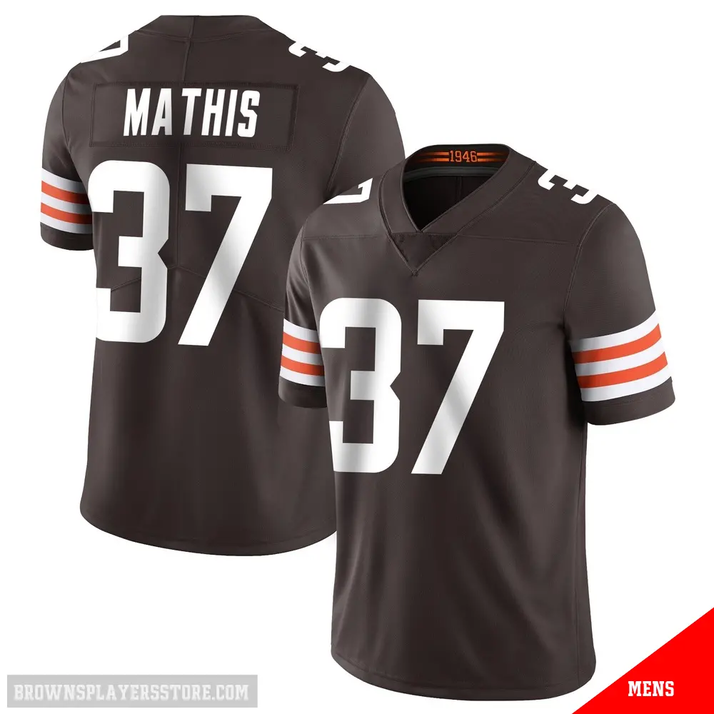 ＃37 Men's Damarri Mathis Brown Limited Cleveland Browns Team Color Vapor Untouchable Jersey
