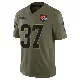 ＃37 Men's Damarri Mathis Olive Limited Cleveland Browns 2025 Salute to Service Jersey