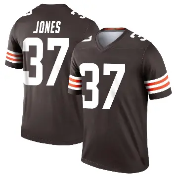 ＃37 Men's Dom Jones Brown Legend Cleveland Browns Jersey