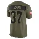 ＃37 Men's Dom Jones Olive Limited Cleveland Browns 2025 Salute to Service Jersey