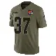 ＃37 Men's Luke Floriea Olive Limited Cleveland Browns 2025 Salute to Service Jersey