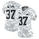 ＃37 Women's Damarri Mathis Arctic Camo Limited Cleveland Browns 2024 Salute to Service Jersey