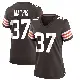 ＃37 Women's Damarri Mathis Brown Game Cleveland Browns Team Color Jersey