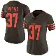 ＃37 Women's Damarri Mathis Brown Limited Cleveland Browns Color Rush Jersey