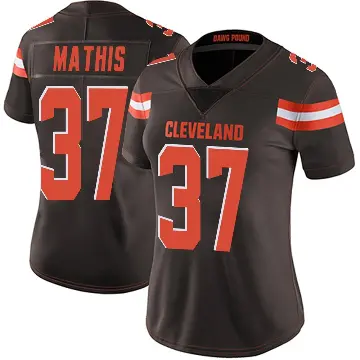 ＃37 Women's Damarri Mathis Brown Limited Cleveland Browns Team Color Vapor Untouchable Jersey