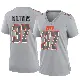 ＃37 Women's Damarri Mathis Gray Game Cleveland Browns Atmosphere Fashion Jersey