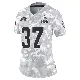 ＃37 Women's Dom Jones Arctic Camo Limited Cleveland Browns 2024 Salute to Service Jersey
