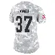 ＃37 Women's Dom Jones Arctic Camo Limited Cleveland Browns 2024 Salute to Service Jersey