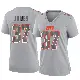 ＃37 Women's Dom Jones Gray Game Cleveland Browns Atmosphere Fashion Jersey