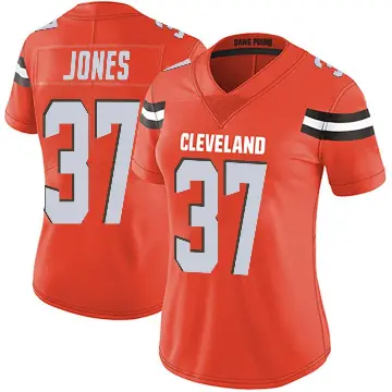 ＃37 Women's Dom Jones Orange Limited Cleveland Browns Alternate Vapor Untouchable Jersey