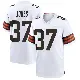＃37 Youth Dom Jones White Game Cleveland Browns Jersey