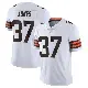 ＃37 Youth Dom Jones White Limited Cleveland Browns Vapor Untouchable Jersey