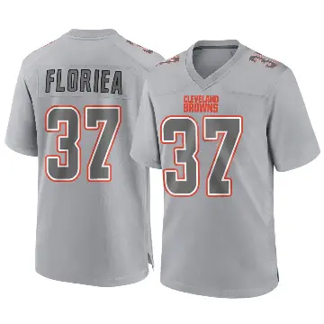 ＃37 Youth Luke Floriea Gray Game Cleveland Browns Atmosphere Fashion Jersey