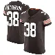 ＃38 Men's Ben Patterson Brown Elite Cleveland Browns Vapor Jersey