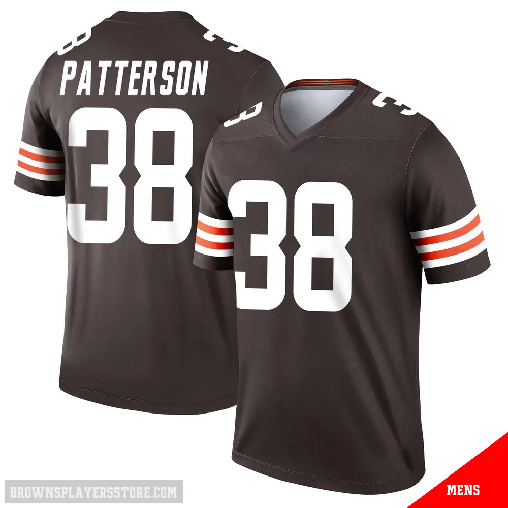 ＃38 Men's Ben Patterson Brown Legend Cleveland Browns Jersey